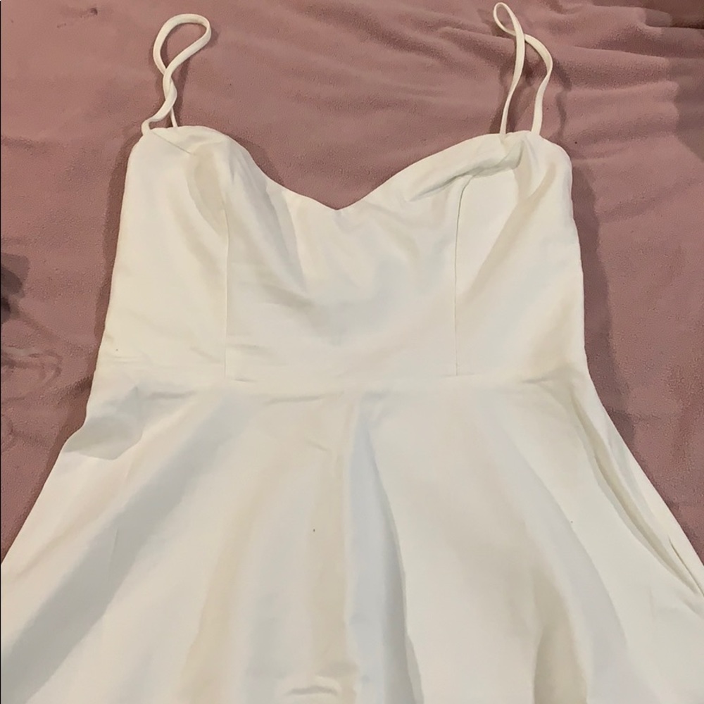TOBI White Skater Dress
